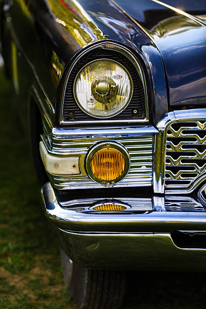 istock Headlight of retro car 534563940