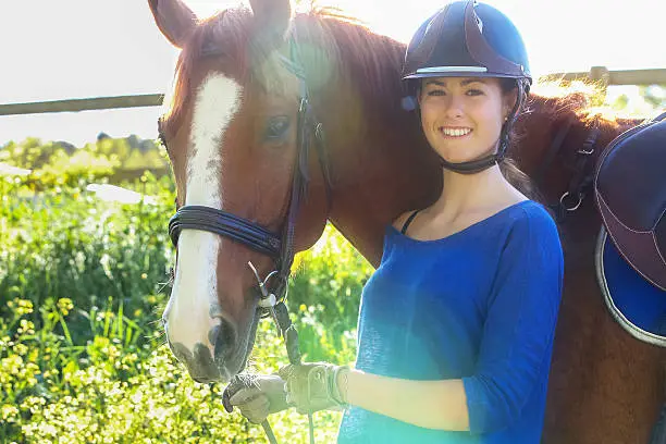 Girl riding her horse, they are bestfriends