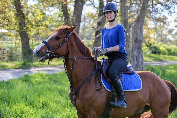 Girl riding her horse, they are bestfriends