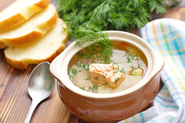 istock Fish soup with salmon and vegetables 534597864