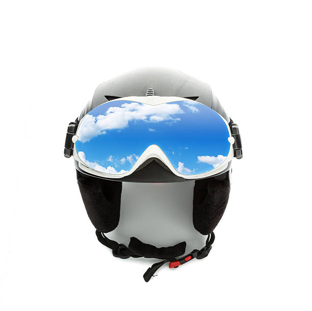 istock Helmet and goggles isolated on white 534599523