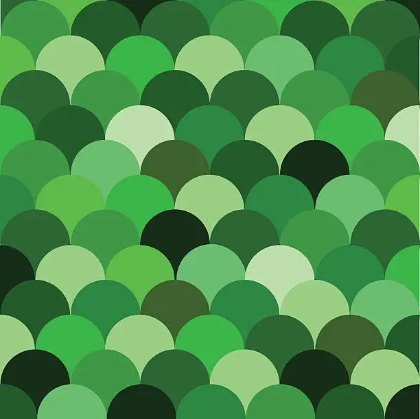 Vector illustration of Green, circle vector pattern.
