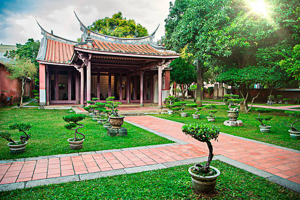 晴れた日の孔子廟台南 - 台南 ストックフォトと画像