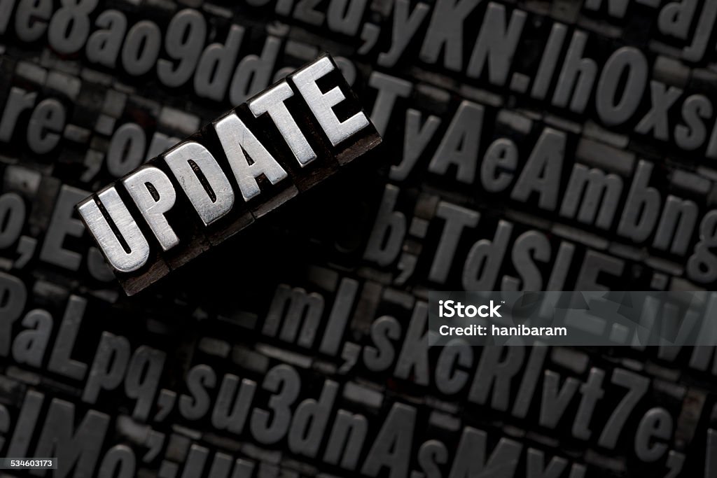 UPDATE - Letterpress letters Alphabet Stock Photo