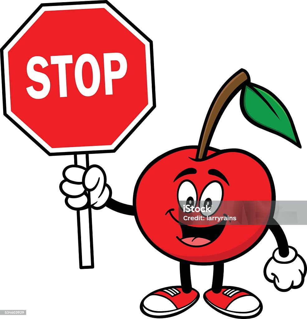Cherry Với Dấu Hiệu Dừng Hình minh họa Sẵn có - Tải xuống Hình ảnh ...