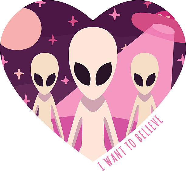 istock I want to believe background aliens and UFO in heart 534604051