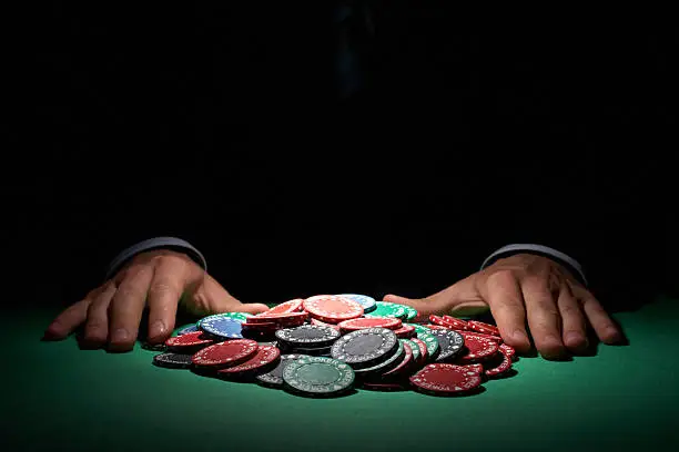 Photo of Poker chips, large sum concept