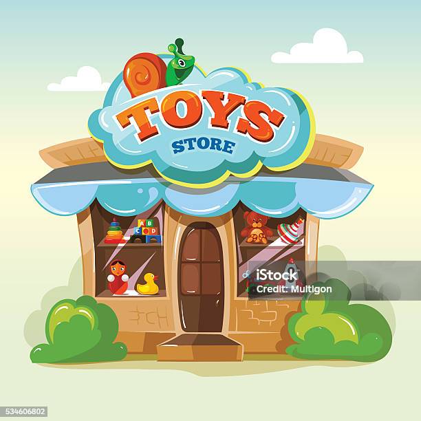 Facade Of Toy Store Vector Illustration Isolate On Light Background facade-of-toy-store-vector-illustration-isolate-on-light-background