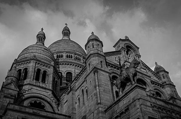 istock Basilica Sacre Coeur with monument, Paris 534607313