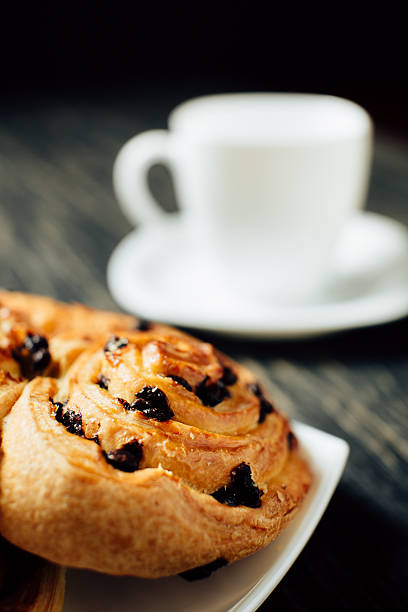 istock Cup of tea and homemade bakery with chocolate 534608692