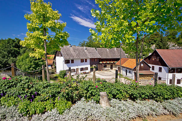istock Historic rive mills of Rastoke village 534609889