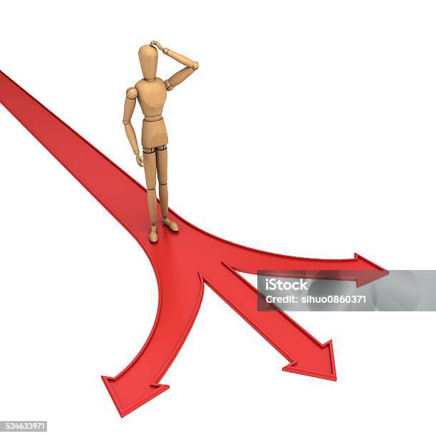 Standing In The Crossroads Of Confusion 45 Stock Photo - Download Image Now - 2015, Abstract, Adult