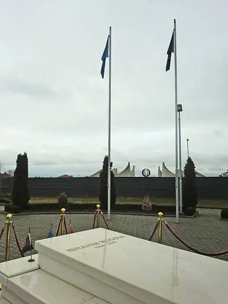 Photo of Ibrahim Rugova grave in Pristina, Kosovo