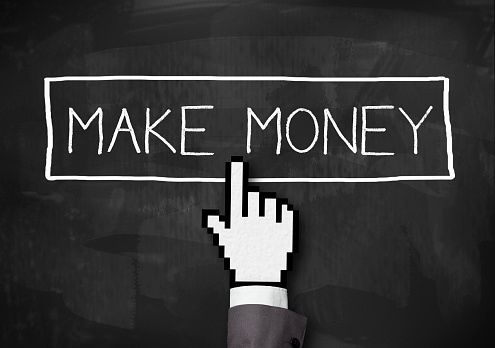 Make money / Blackboard concept (Click for more)
