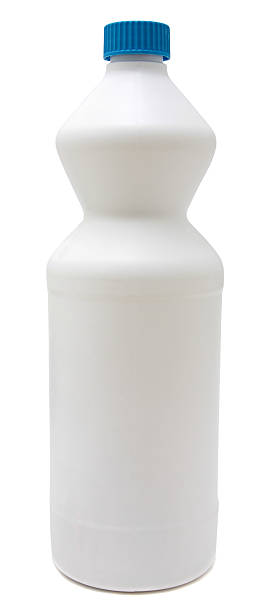 istock cleaning equipment .colored plastic bottles with Detergent isolated on white 534638633
