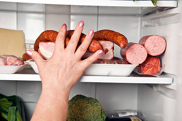 Refrigerator stock photo