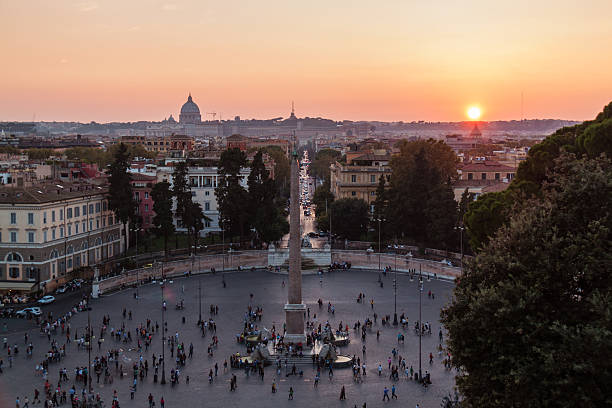istock View of sunset in Rome 534639249
