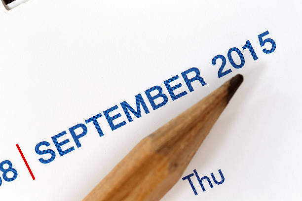 istock The tip of a pencil point to the year text. 534639909