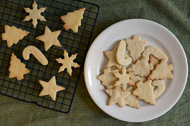 Christmas Cutout Sugar Cookies stock photo