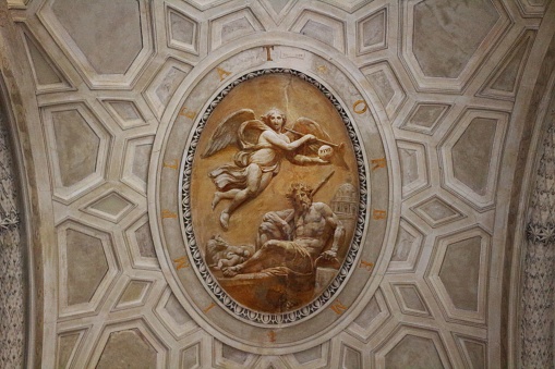 Sculpture on the ceiling