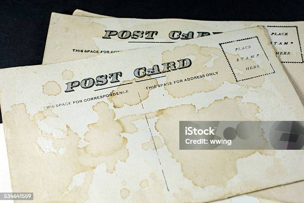 Vintage Postcards Stock Photo - Download Image Now - 2015, Abandoned, Color Image