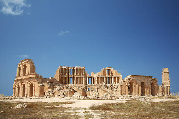 Leptis Magna Theatre in Libya Leptis Magna Theatre in Libya libyan culture stock pictures, royalty-free photos & images