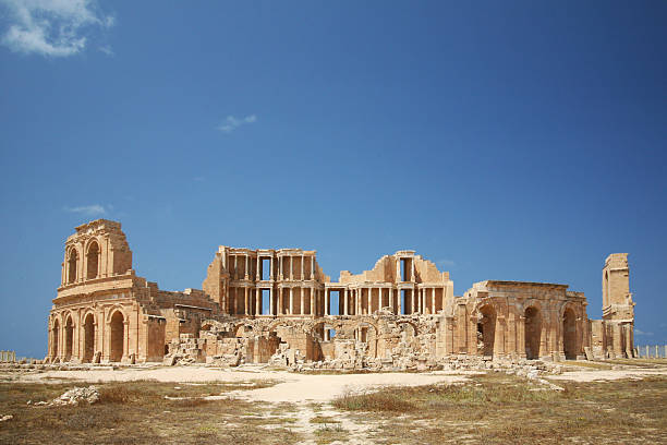 Cтоковое фото Лептис-Магна театр в Ливии
