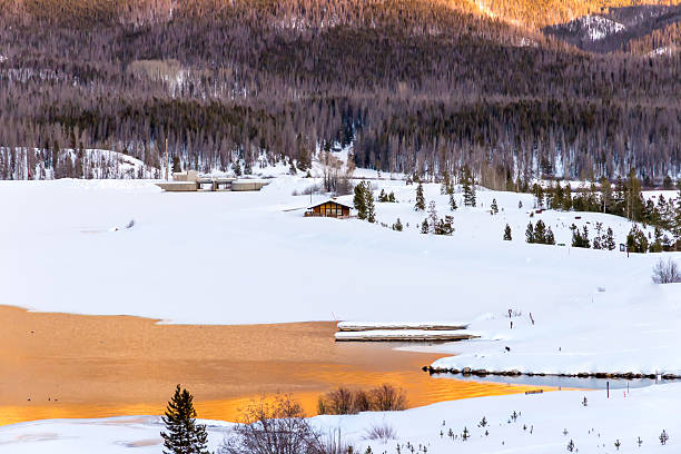 istock Winter Sunset on Grand Lake, Colorado 534663273