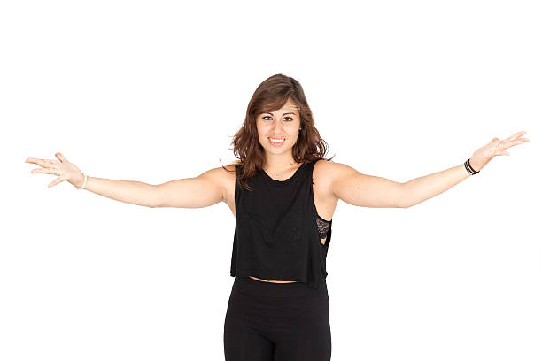 istock Beautiful woman doing different expressions in different sets of clothes 534664267