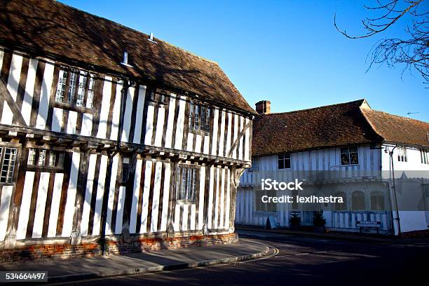 British Tudor Houses Stock Photo - Download Image Now - Lavenham, Tudor Style, Village