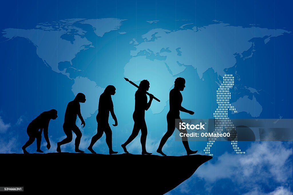 Humain Rovolution Human Evolution Stock Photo - Download Image Now - Development, Early ...