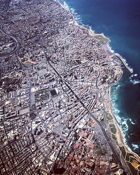 istock Aerial view on Tel Aviv coastline, Israel 534673614