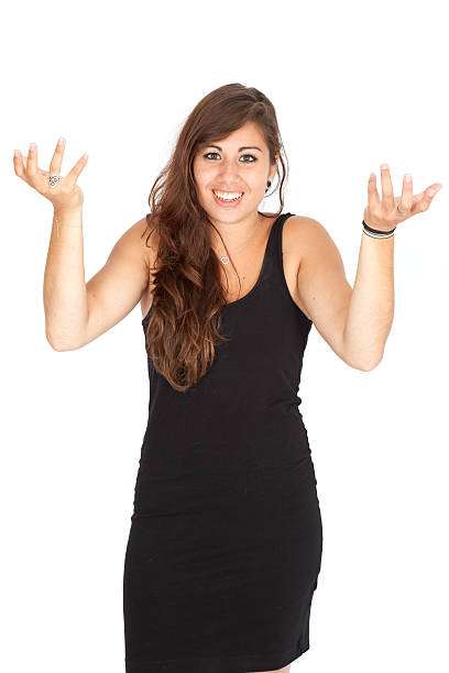 istock Beautiful woman doing different expressions in different sets of clothes 534679729