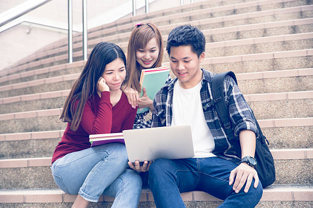 istock Friends and education, group of university students studying 534681408