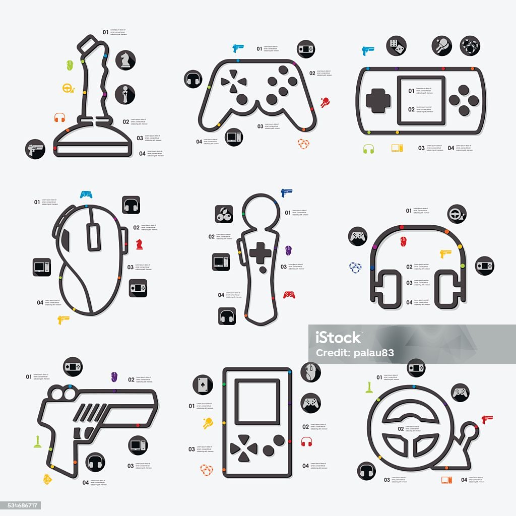 Infogames Game Infographic Stock Illustration - Download Image Now - Brand Name ...