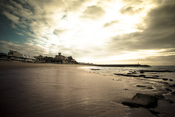 istock Cascais embankment at low tide. dramatically 534699525