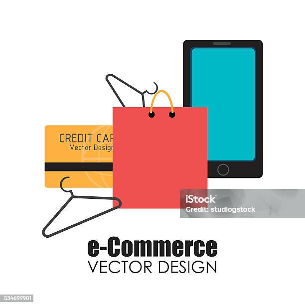 Shopping Design Vector Illustration Stock Illustration - Download Image Now - 2015, Business, Business Finance and Industry