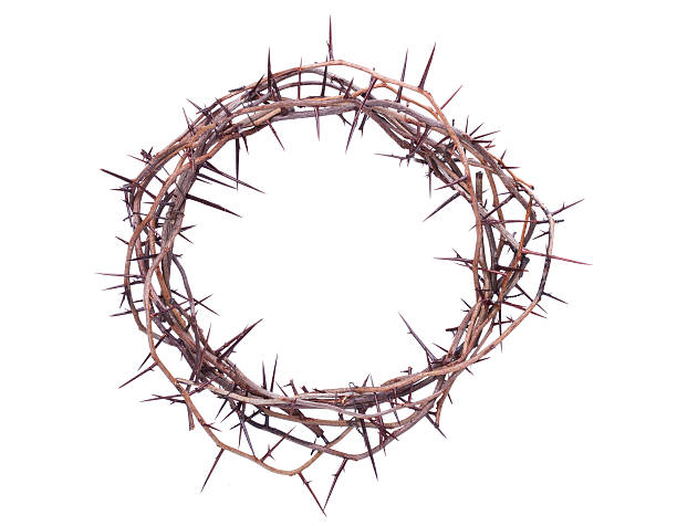 istock Easter Jesus crucifixion crown of thorns isolated on white 534700323