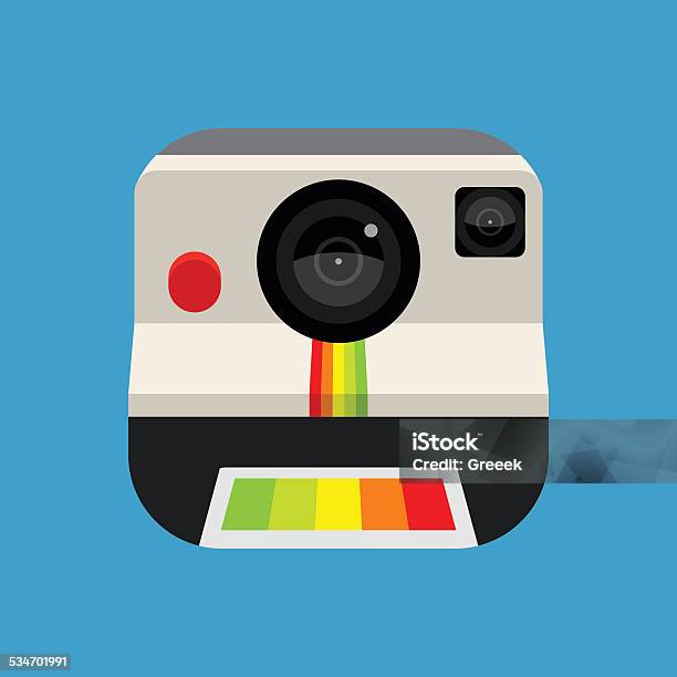 Retro Instant Camera Vector Icon Template With Web User Interfa Stock  Illustration - Download Image Now - iStock