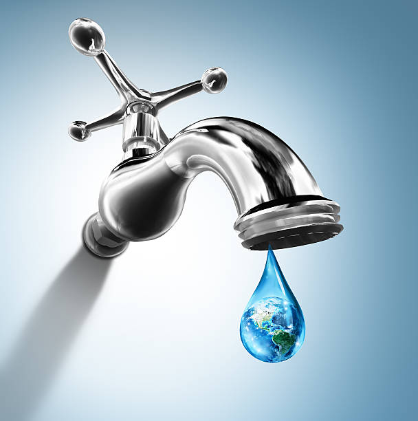 istock Planet in water drop - water conservation concept - Usa 534705775