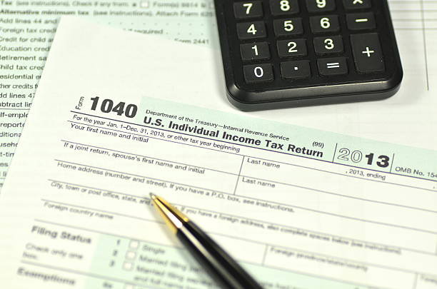 istock closeup of us tax forms 534714099