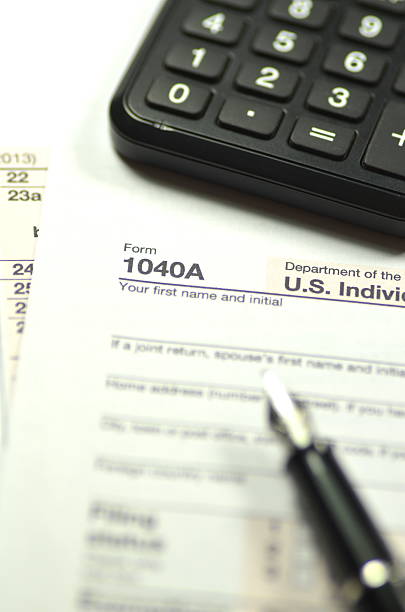 istock closeup of us tax forms 534714117