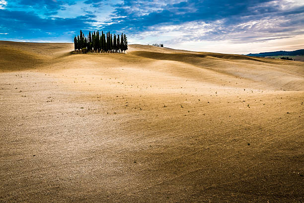istock Brown and blue landscape in autumn in Tuscany 534714601