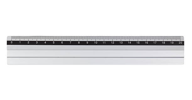 istock Stainless steel ruler isolated on white background 534714633