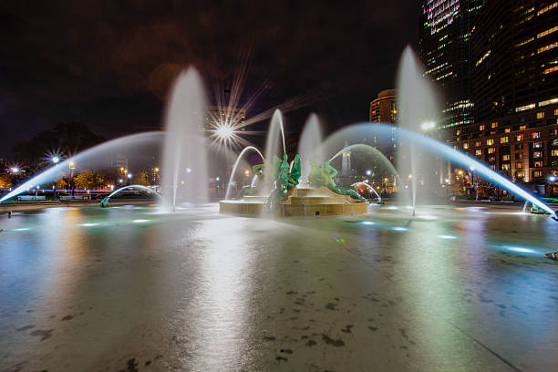 istock Philadelphia's Logan Circle Fountains 534716347