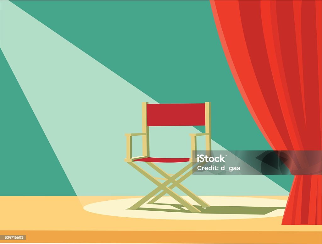 Director chair Director's Chair stock vector