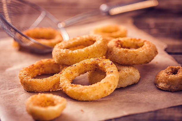 onion rings - lökring bildbanksfoton och bilder