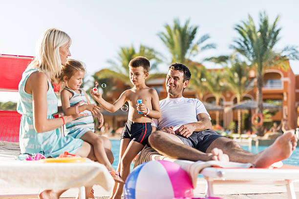 istock Family at the poolside. 534718855