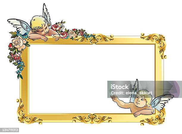 Message Frame Angel Frame With Angels Stock Illustration - Download Image Now - Cherub ...