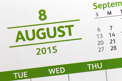 The Picture Text on calendar show in monthly of 2015.